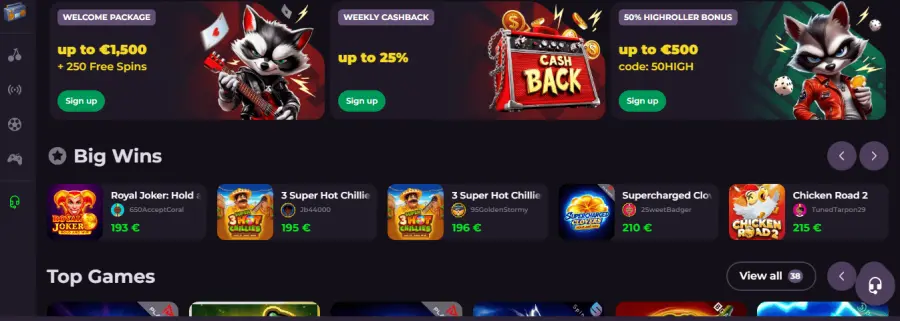 Rockyspin login